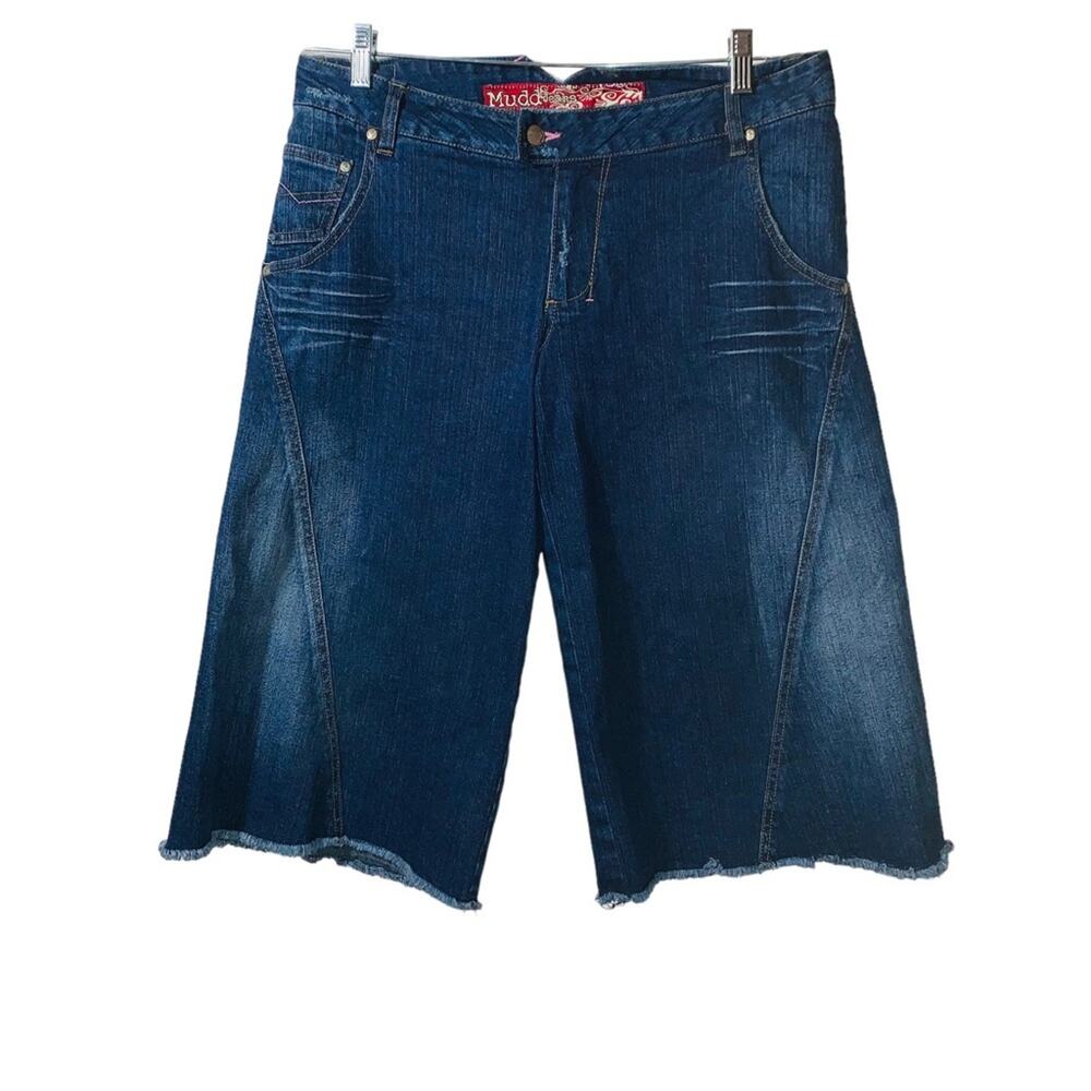 Mudd Women's  Frayed  Denim Shorts Y2K VTG SIZE 11